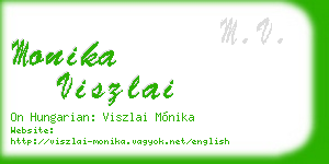monika viszlai business card