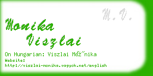 monika viszlai business card